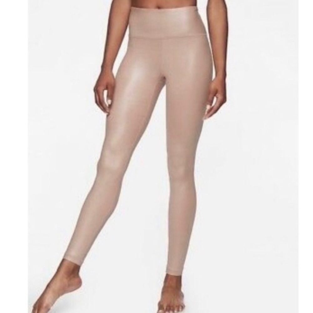 Athleta Elation Shimmer Legging in light pink
